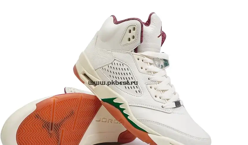 orange RETAIL GOD GRITO”White SHIP MATERIALS PK 5 READY “EL Jordan Jordan green TO Air 0511